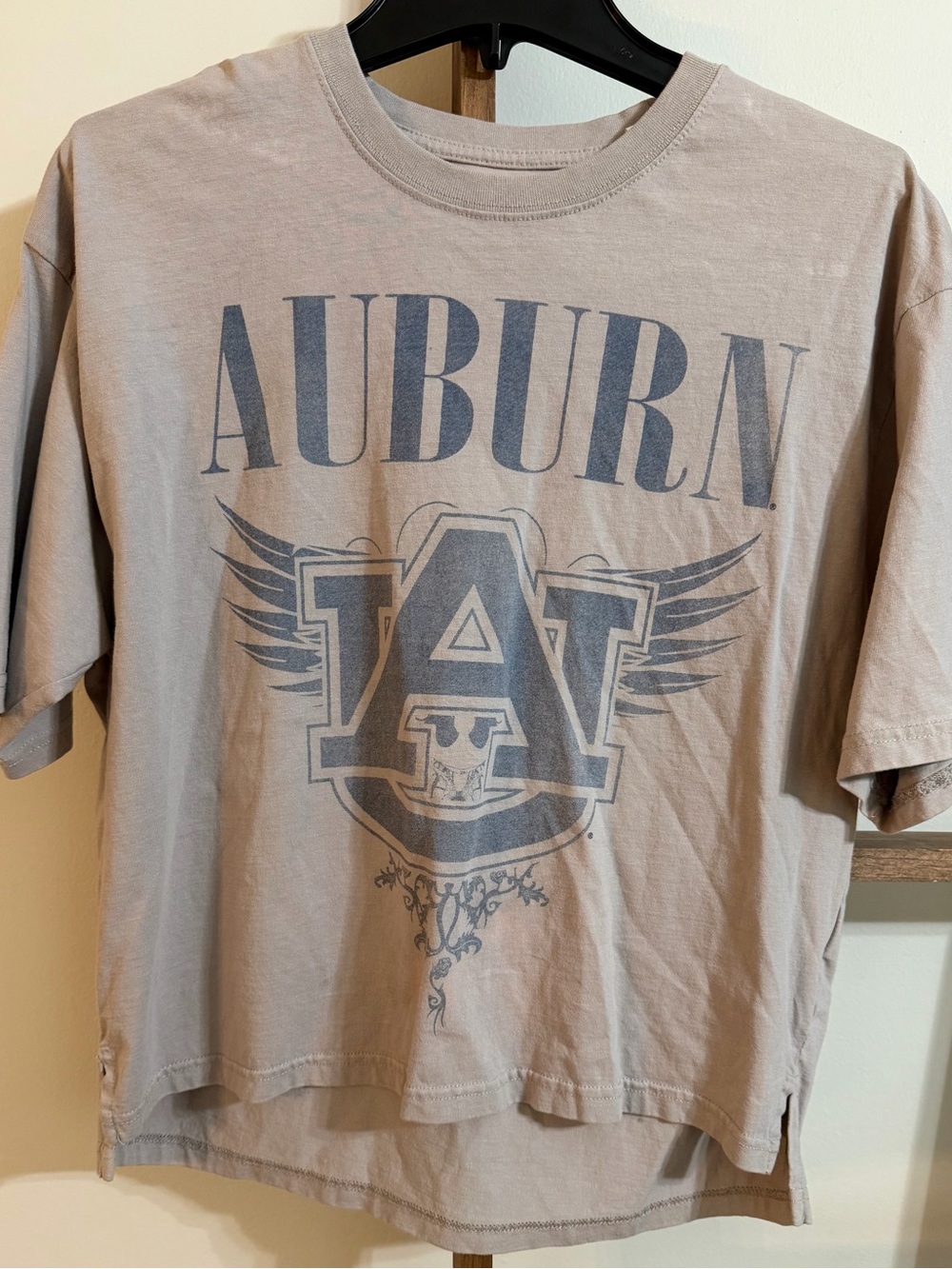 Auburn Logo  T-Shirt - Light Taupe
